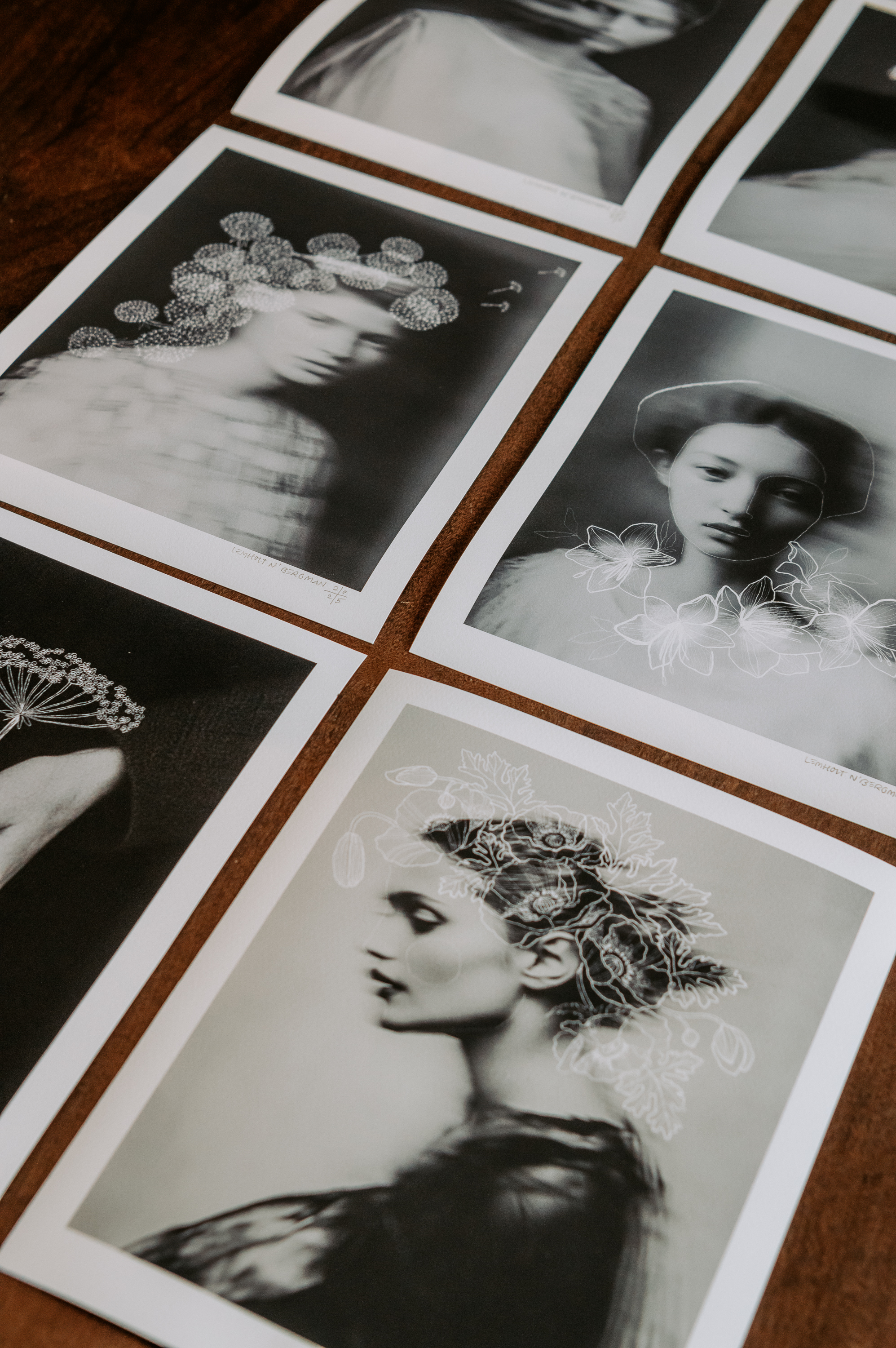 Art paper - Flicka med blomkrans i håret 3