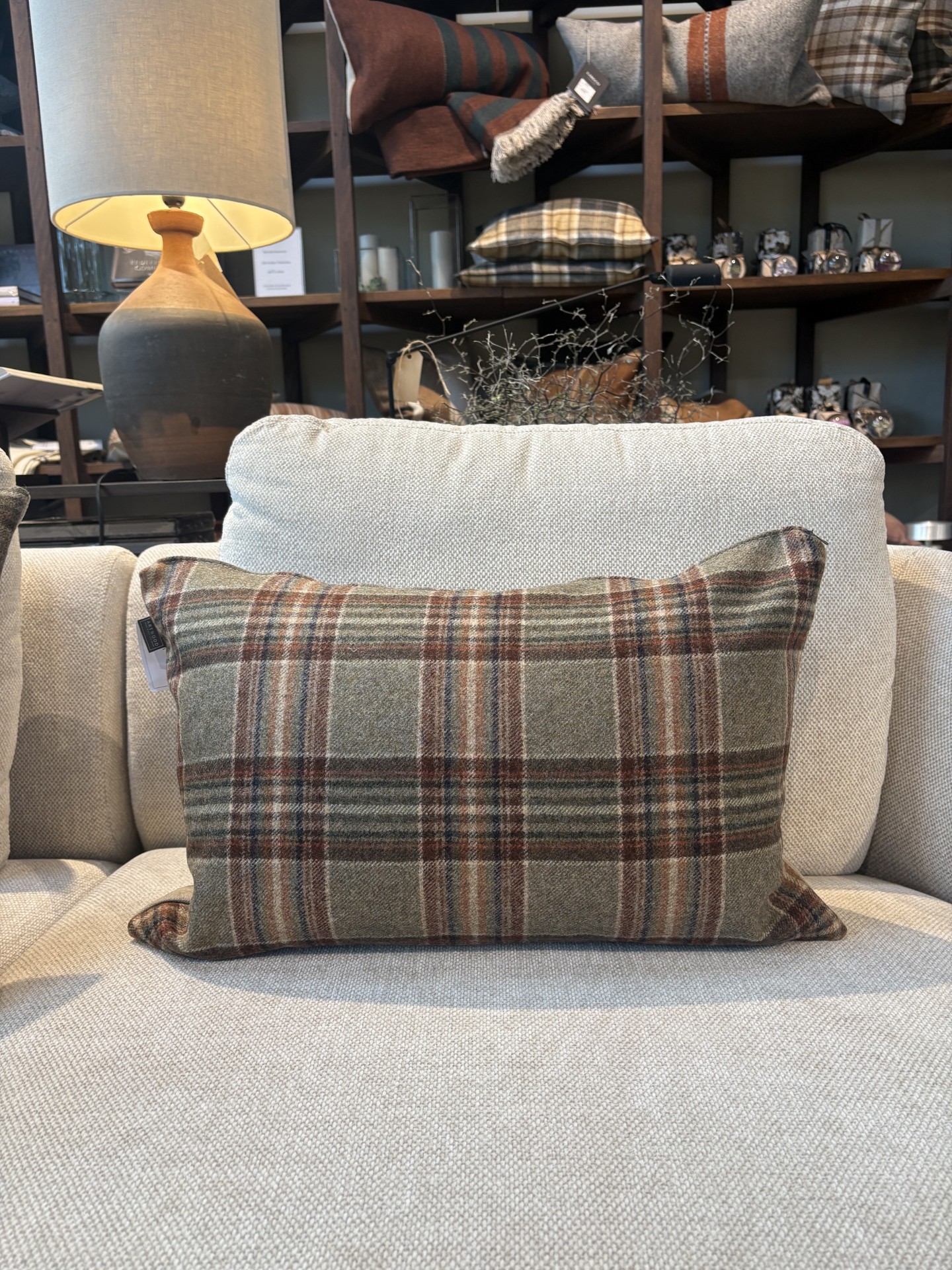 Kuddfodral Harris Plaid Forest 40x60 1