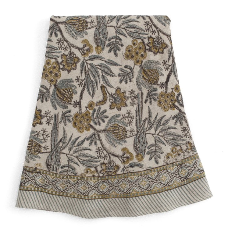 Duk Linne Parrot Blue Rund 220cm