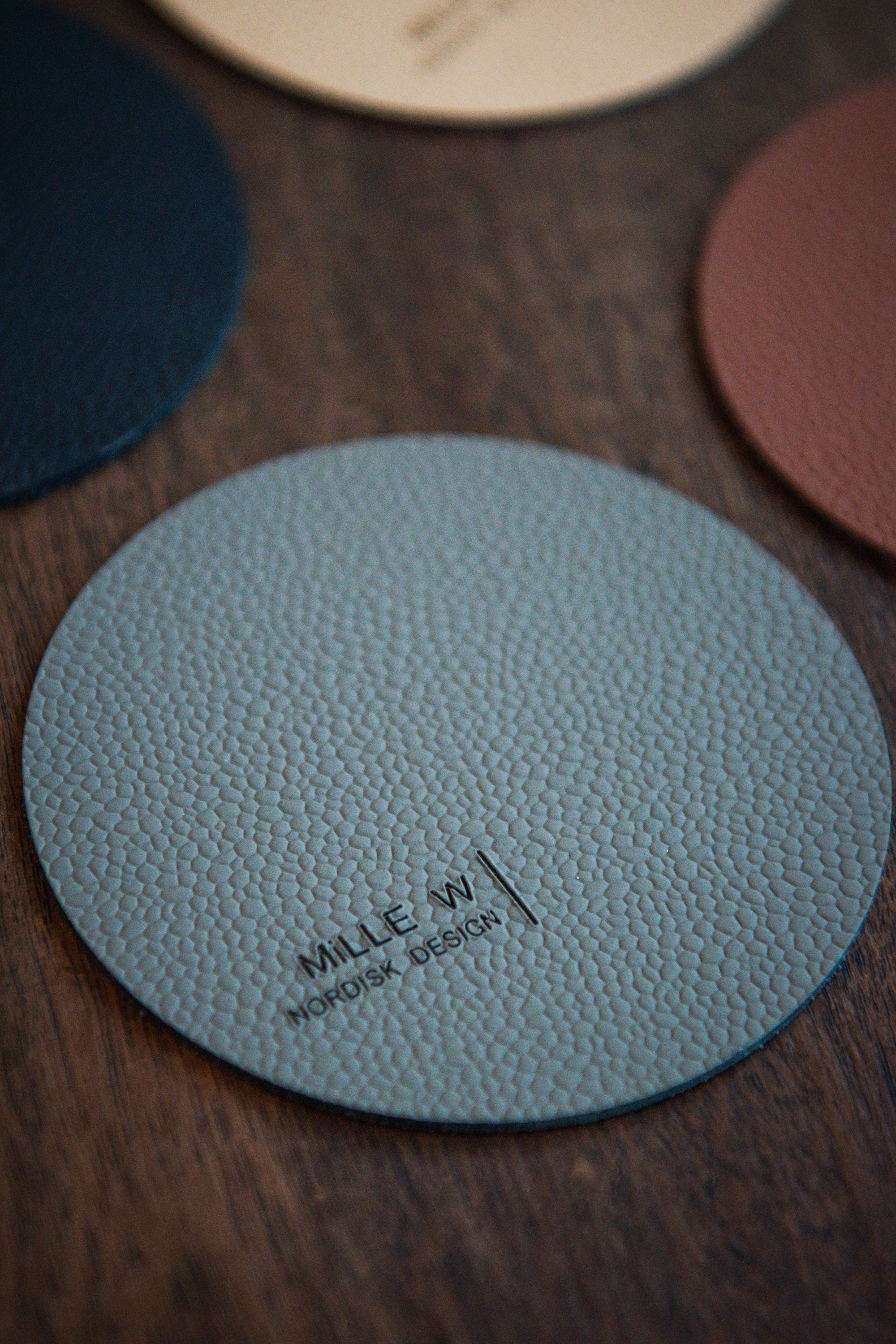 Glasunderlägg Rund Cognac 1