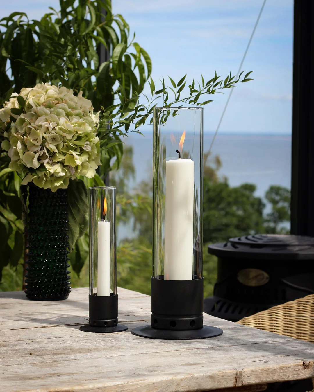 Ljusstake Kattvik Lykta svart metall liten 1