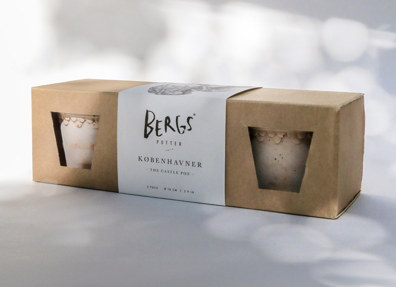 Köpenhamn Kruka Ø10 3-pack Rosa inkl Fat 