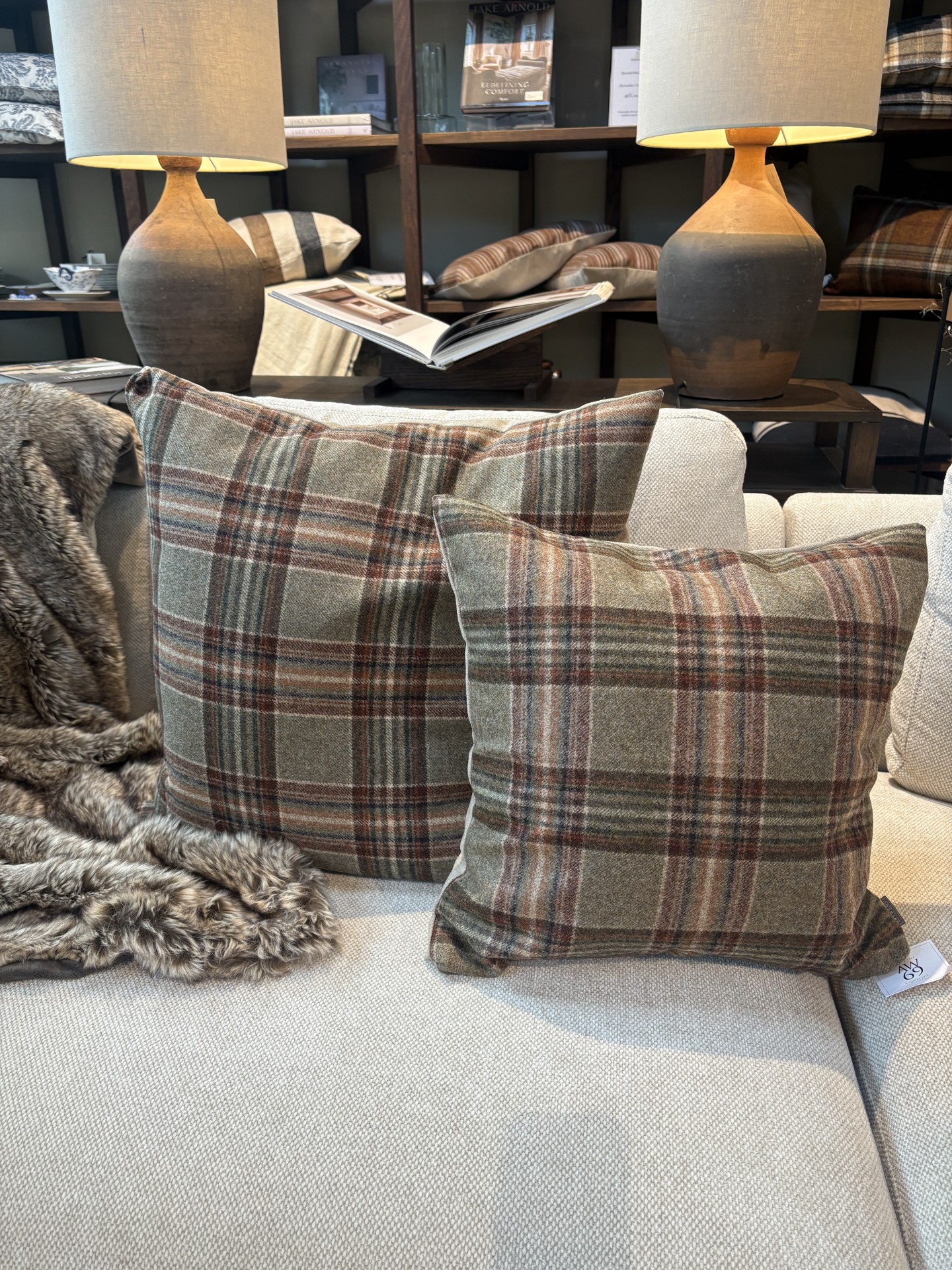 Kuddfodral Harris Plaid Forest 50x50 