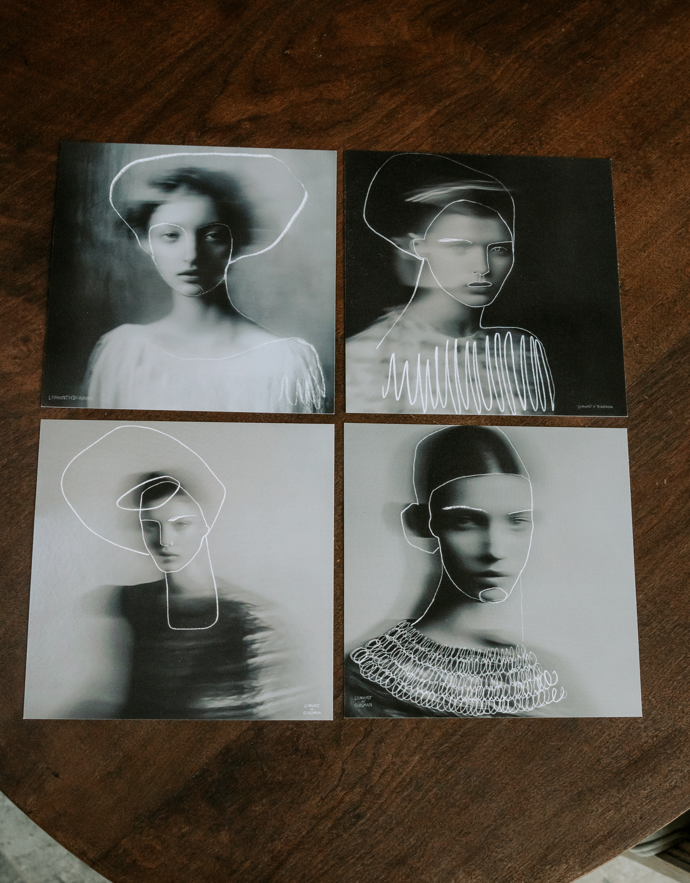 Kvadratiska kort 4-pack 1