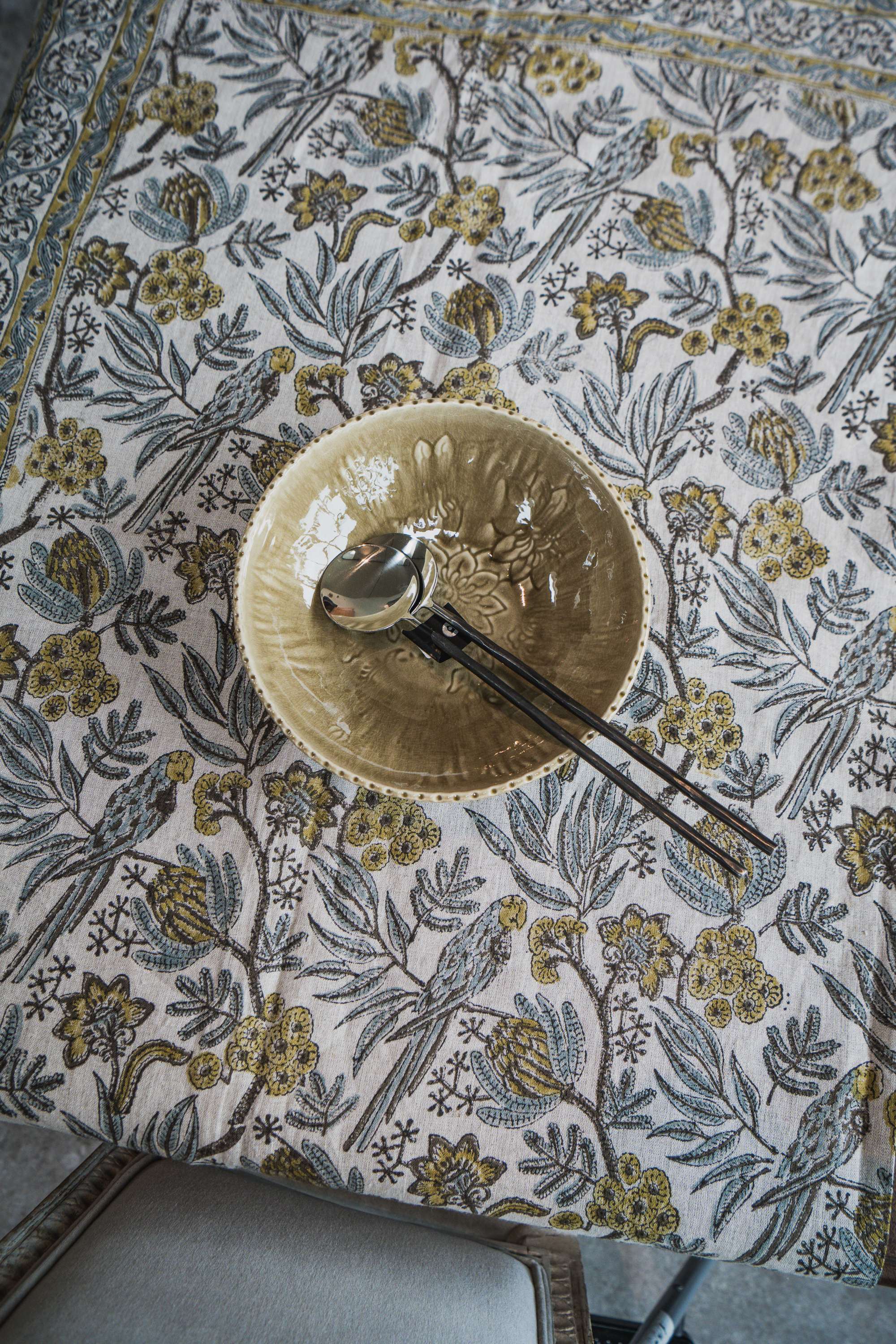 Duk Linne - Parrot - Blue 170x270cm