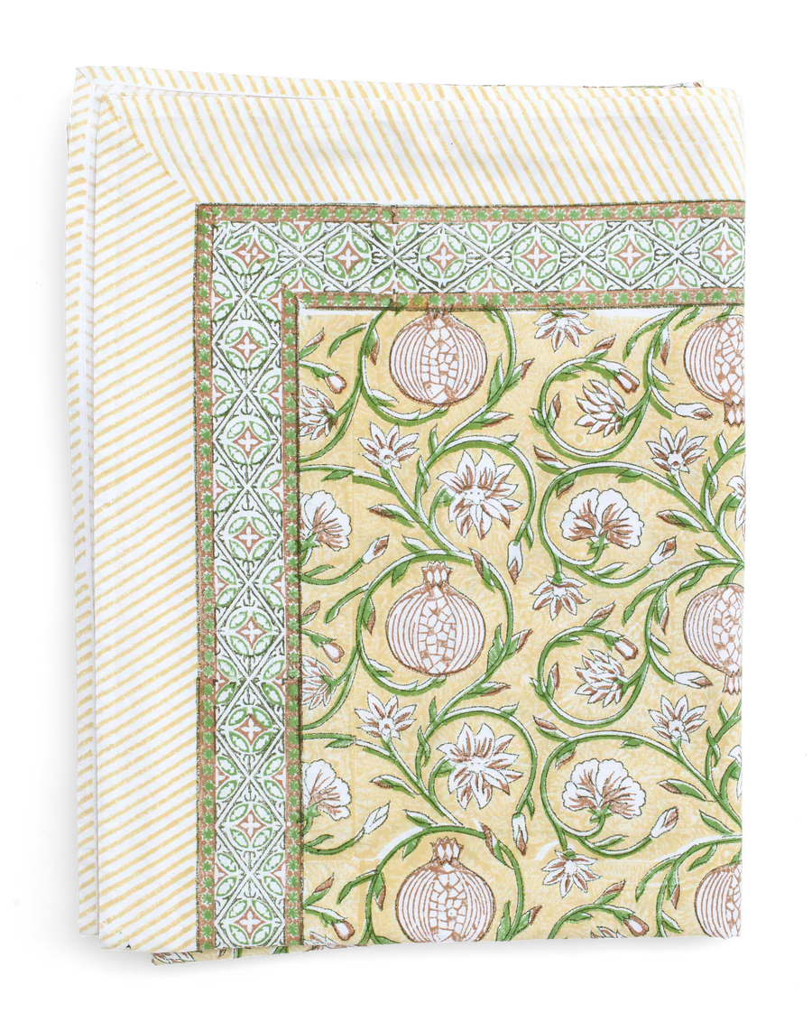 Duk Bomull - Tangier Pomegrante Butter Yellow 150x230cm