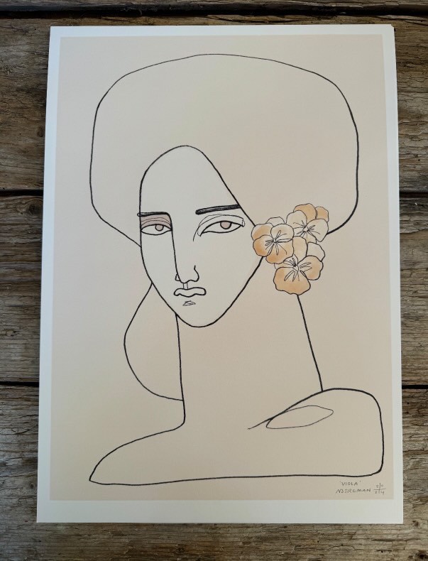 Art Paper - Un bouquet Viola Sara N Bergman 1