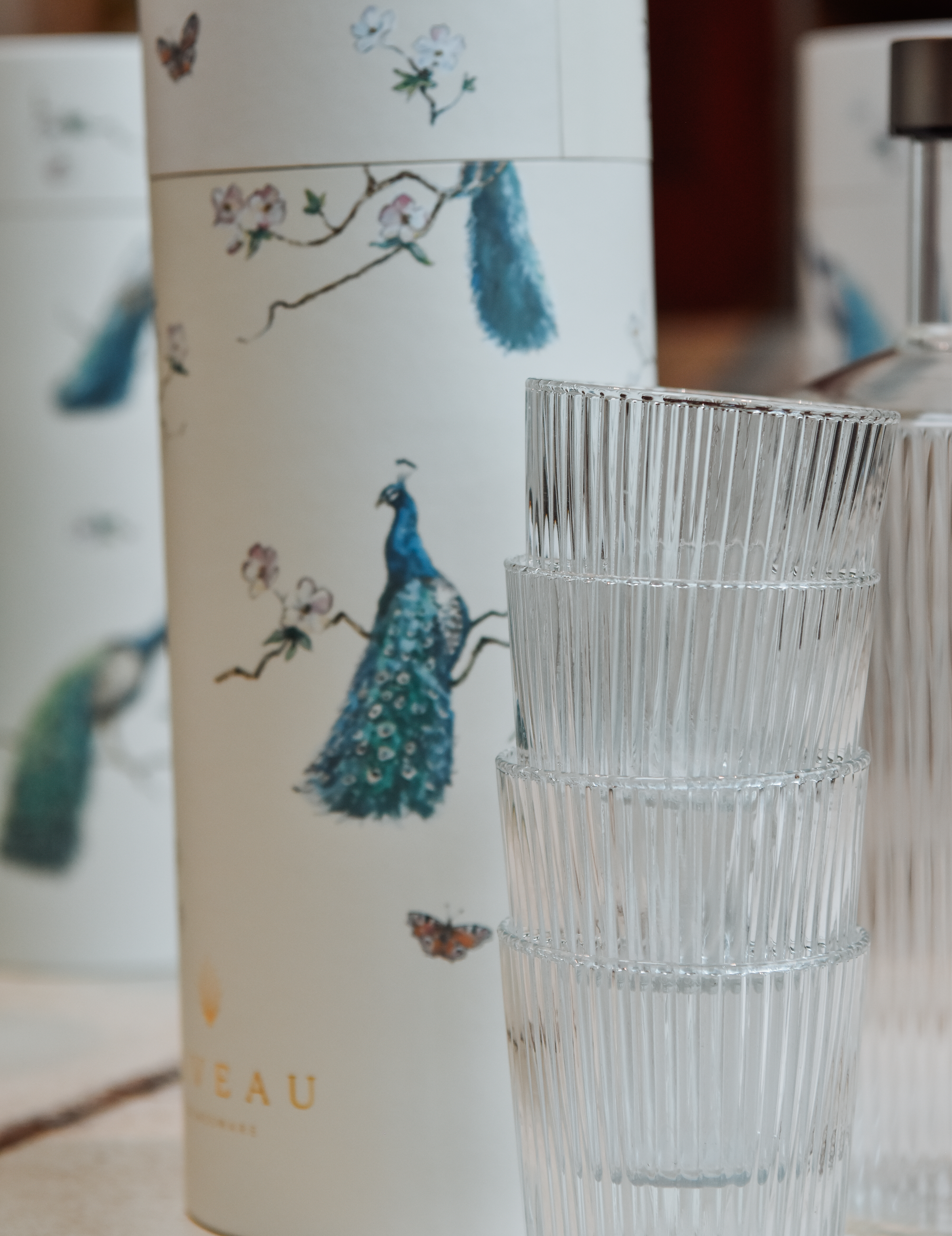 Räfflat dricksglas - Klarglas 3