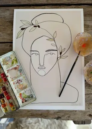 Art print- Un bouquet - Olivia