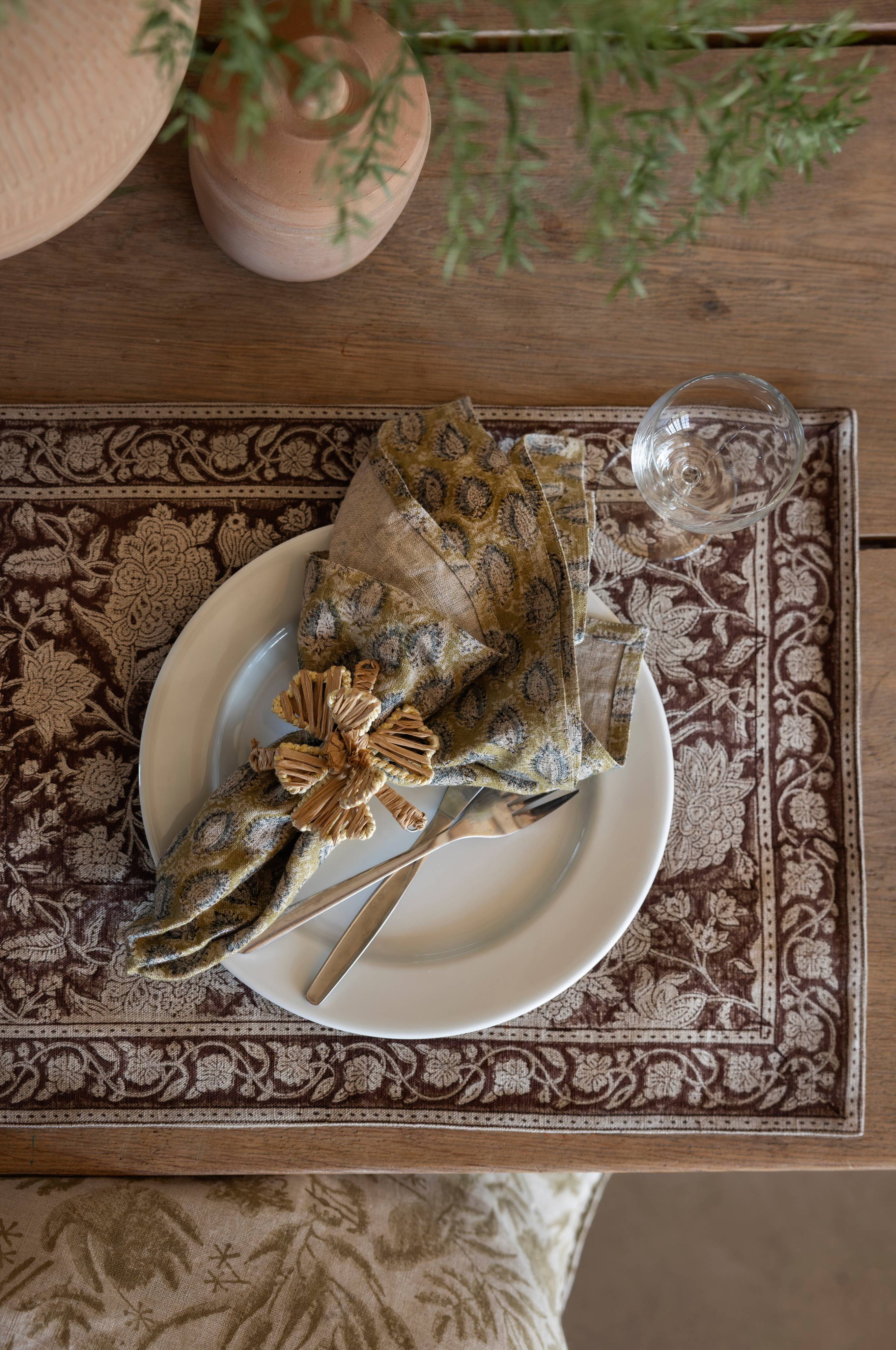 Servett Linne Cypress Parrot Blue 2-pack, 50x50  1