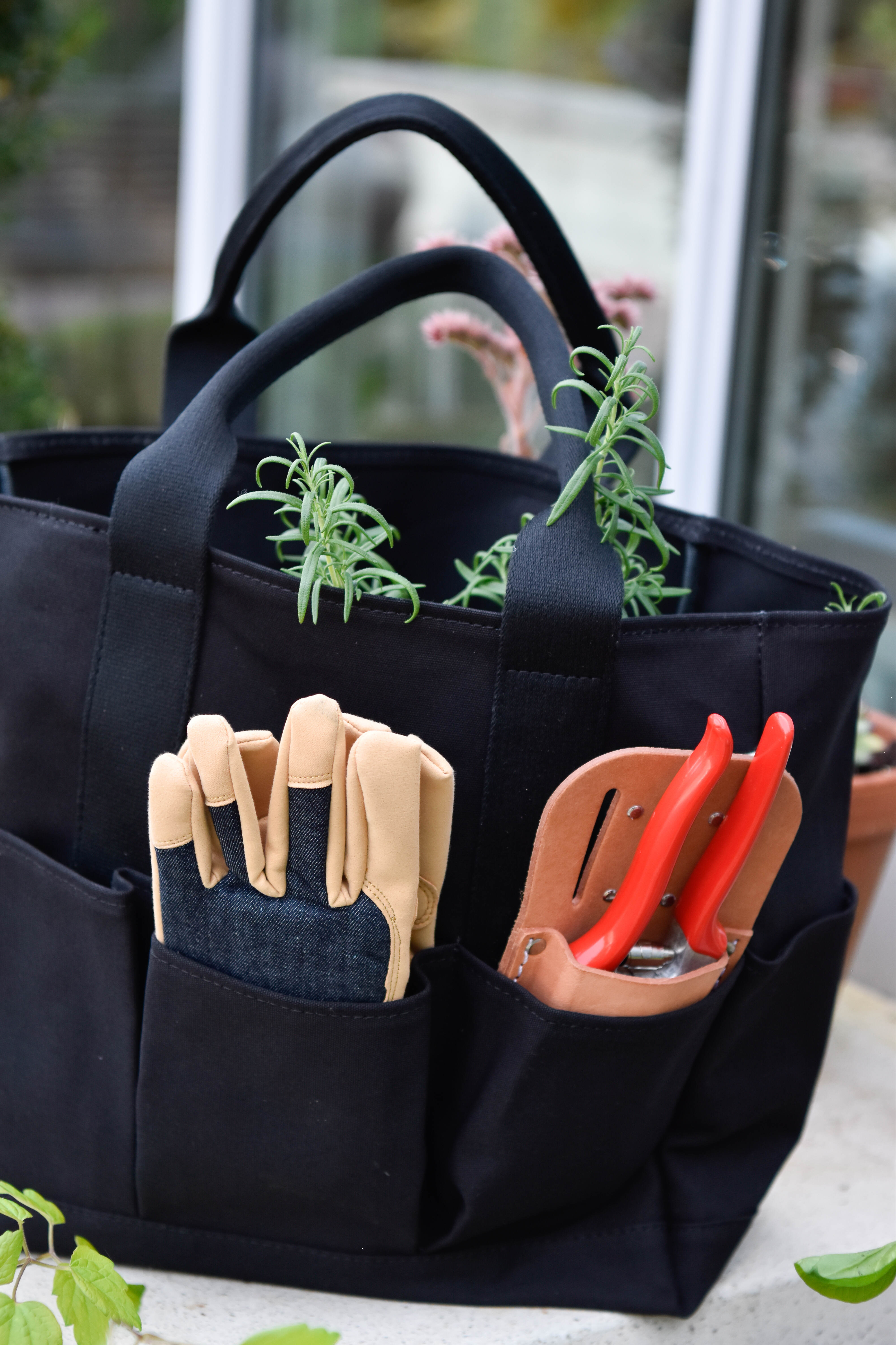 Trädgårdsväska Svart 2