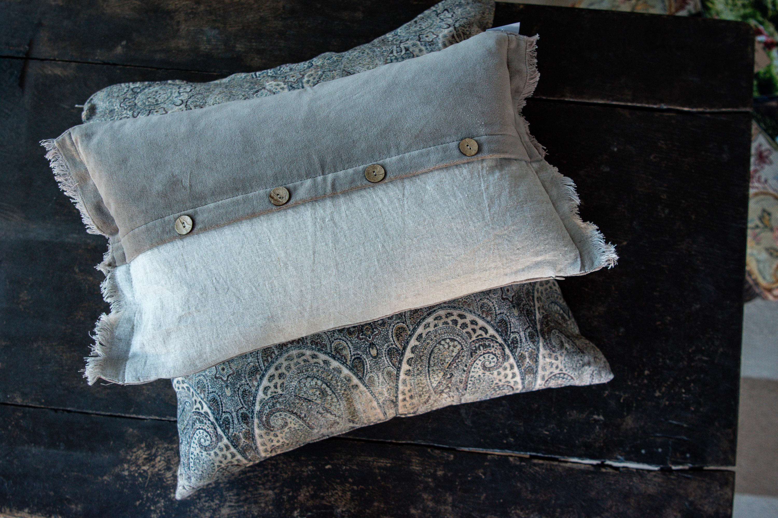 Kuddfodral Sheldon Paisley Brown 50x50 2