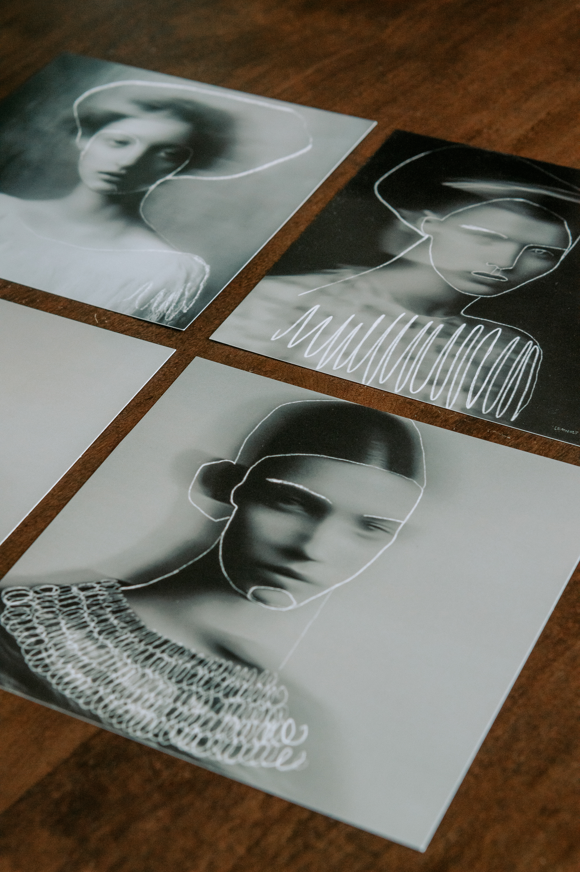 Kvadratiska kort 4-pack 2