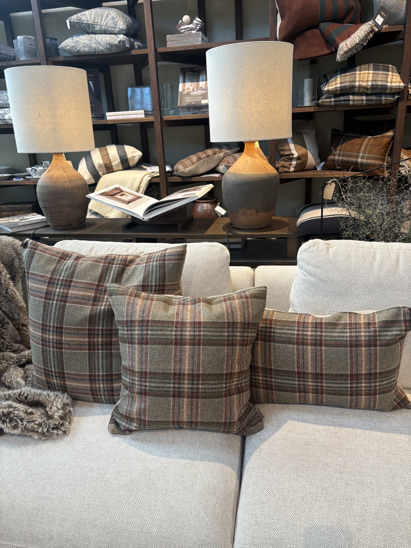 Kuddfodral Harris Plaid Forest 40x60 2