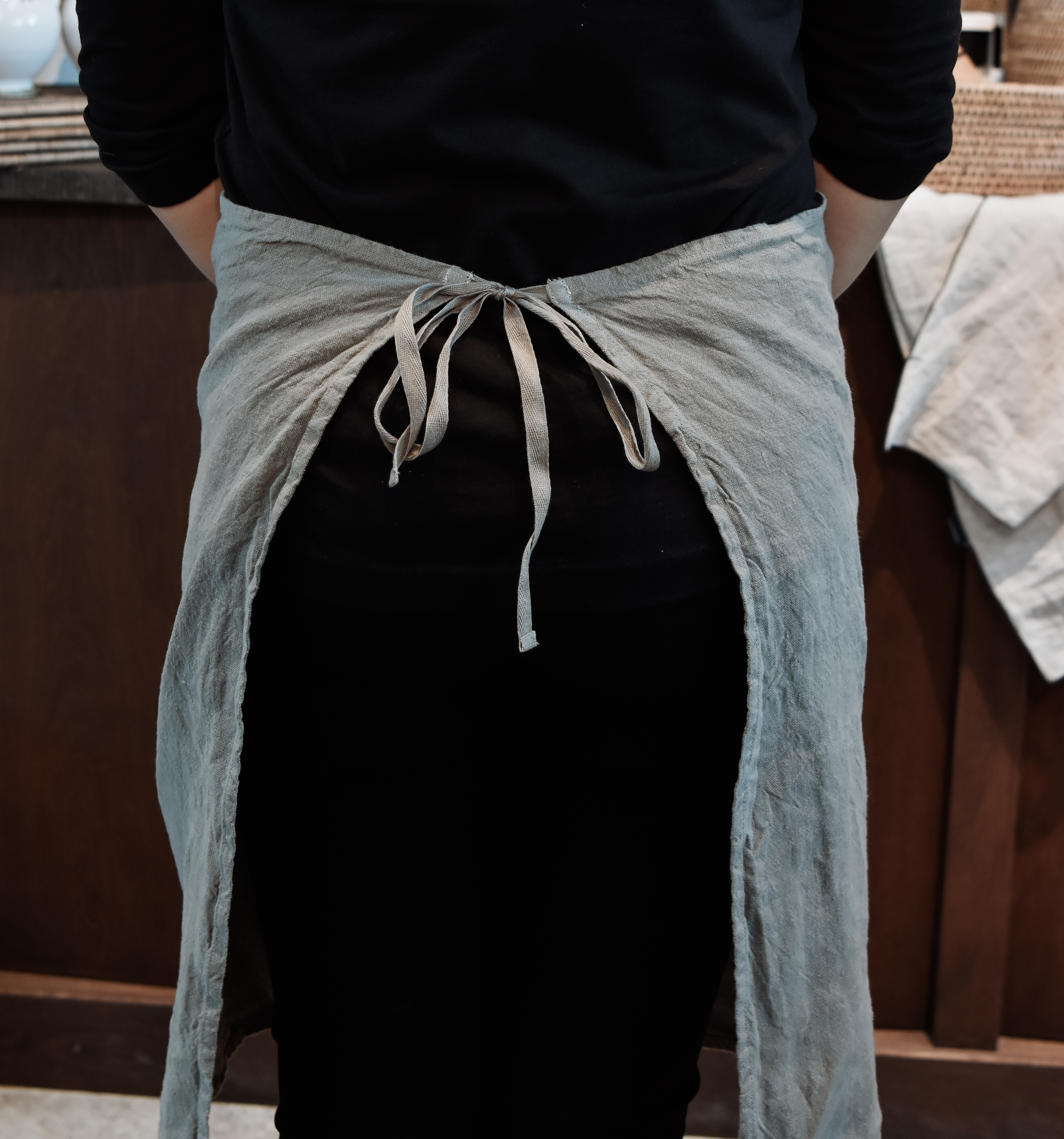 Förkläde/Kökshandduk Khaki 1