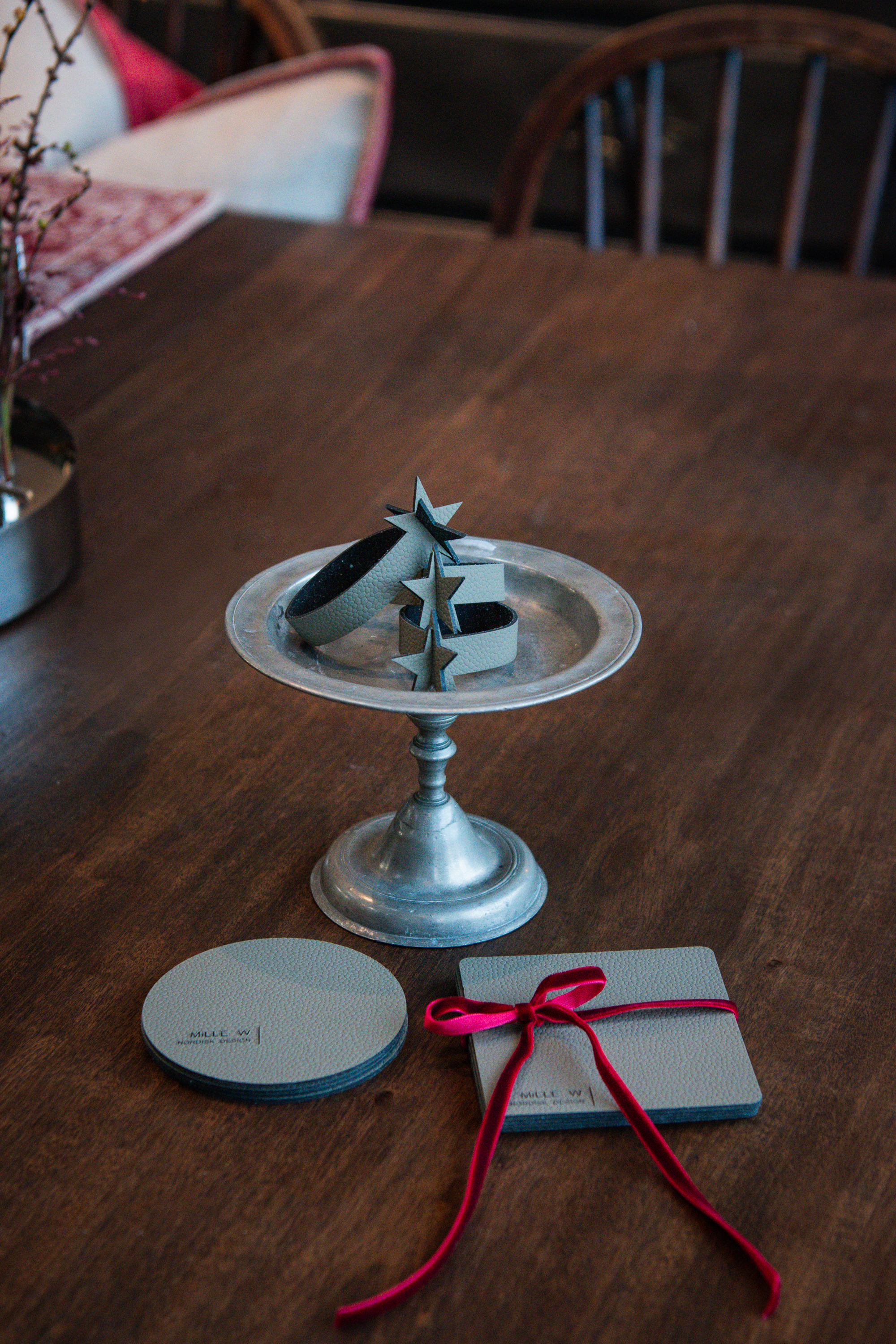 Servettring Stjärna Grå 2