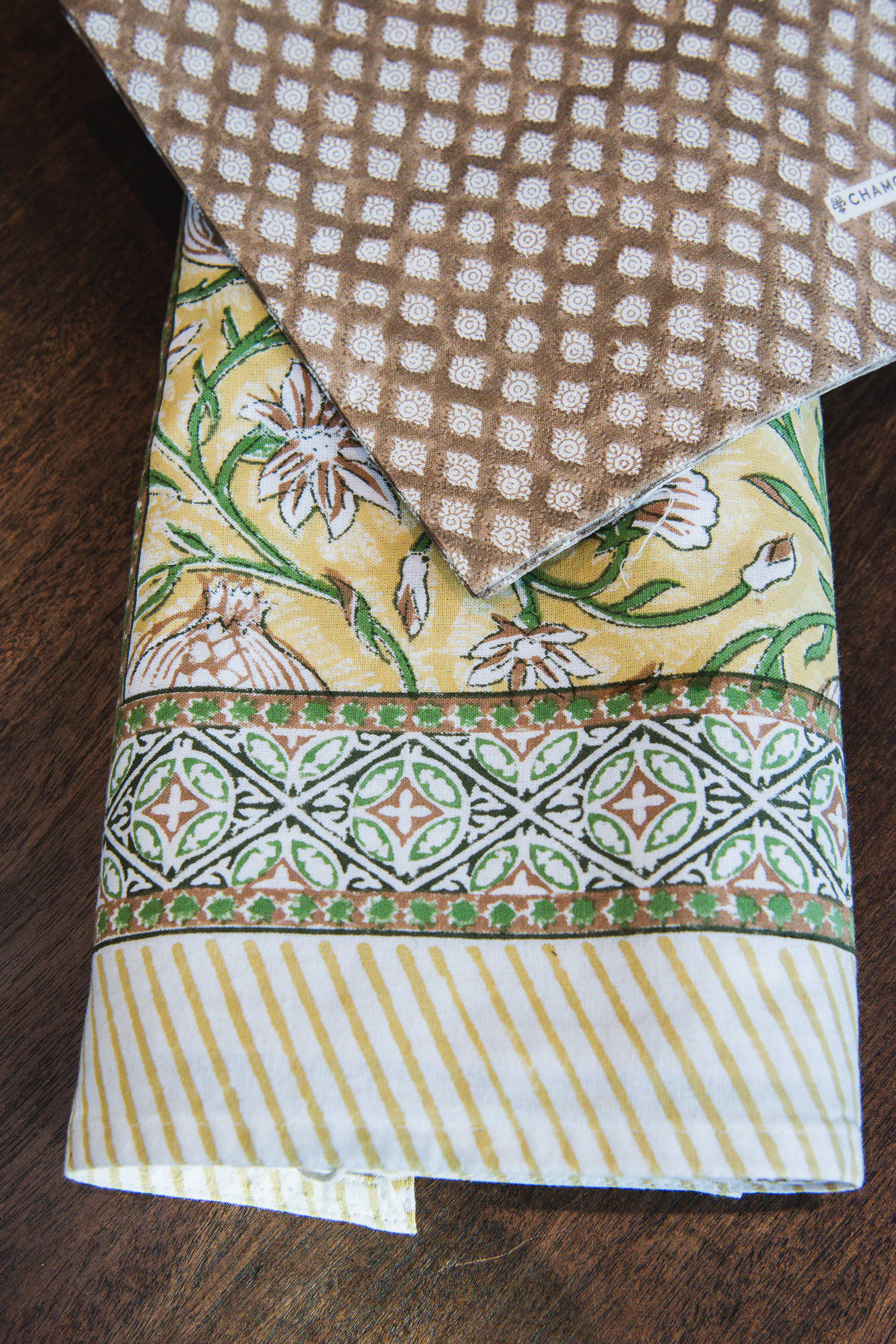 Duk Bomull - Tangier Pomegrante Butter Yellow 170x270cm