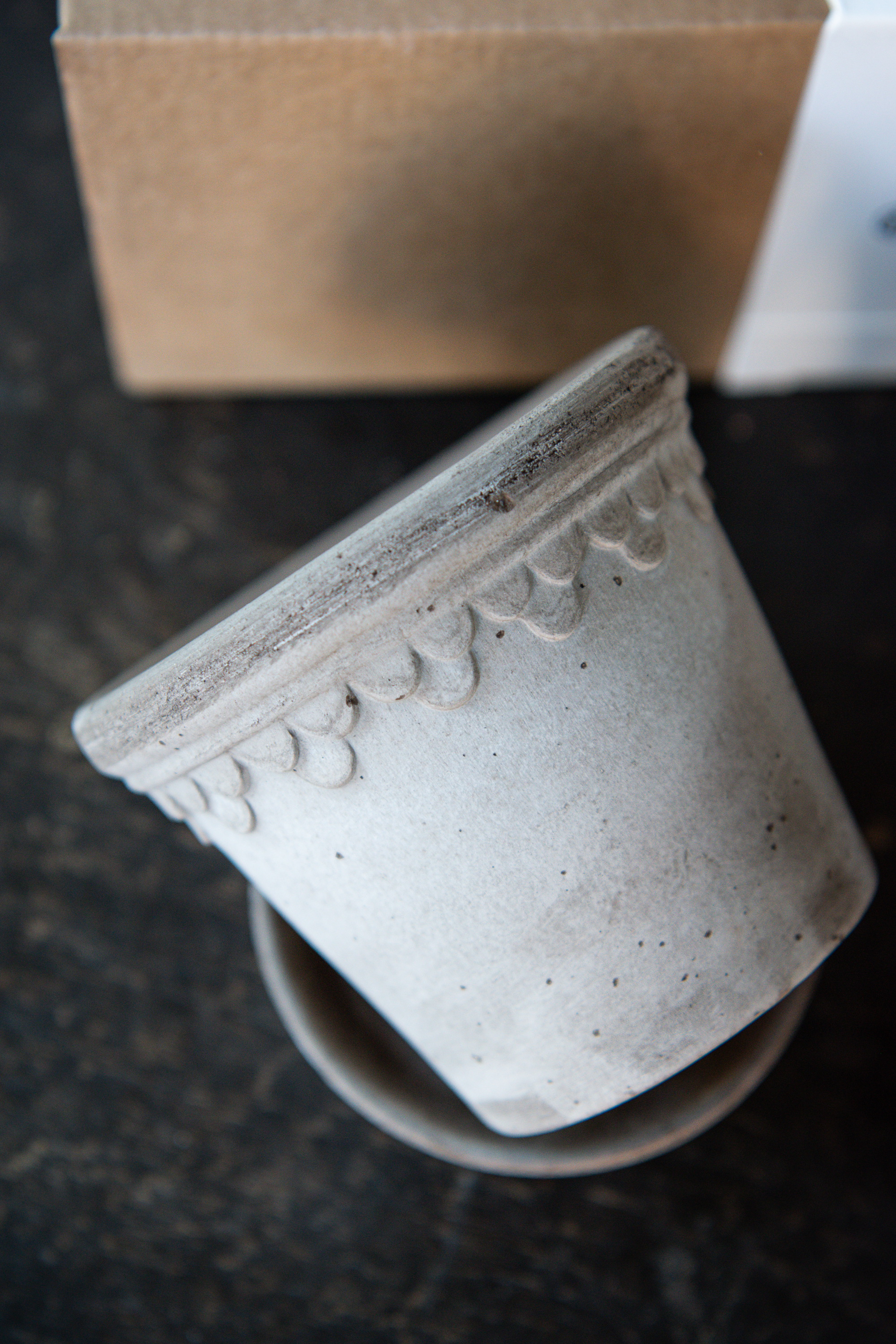 Köpenhamn Kruka Ø10 3-pack Grå inkl Fat  2